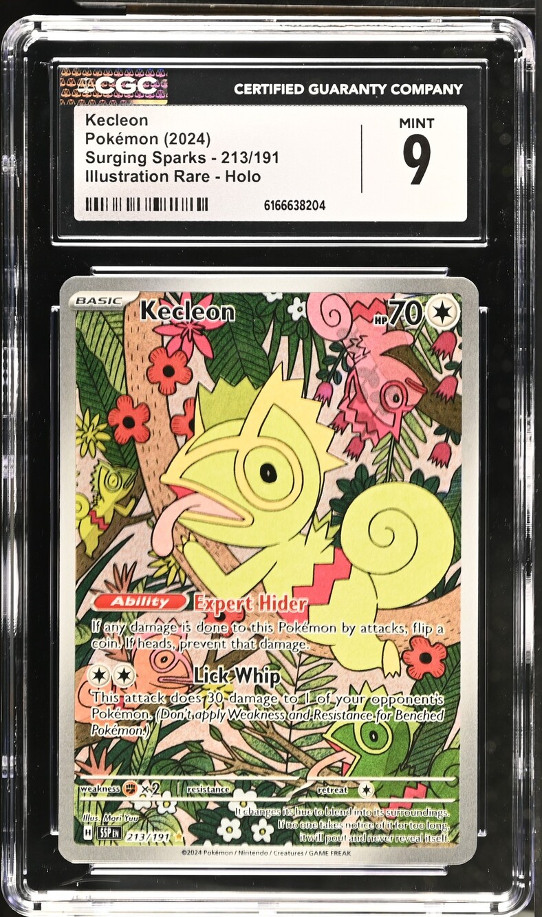 2024 Surging Sparks #213/191 Kecleon CGC 9